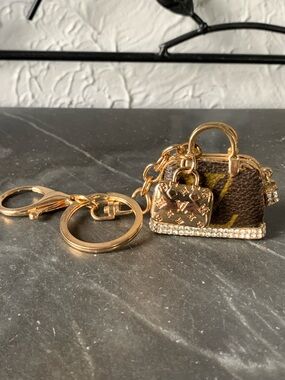 Upcycled Handmade Authentic Louis Vuitton Monogram Canvas Bag Charm
